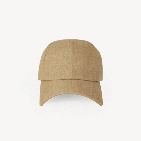 Linen Leather Watch Buckle Square Brim Baseball Cap