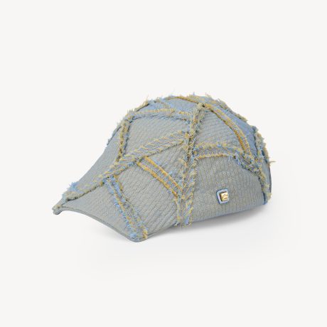 Raw-Edge Wool Newsboy Cap